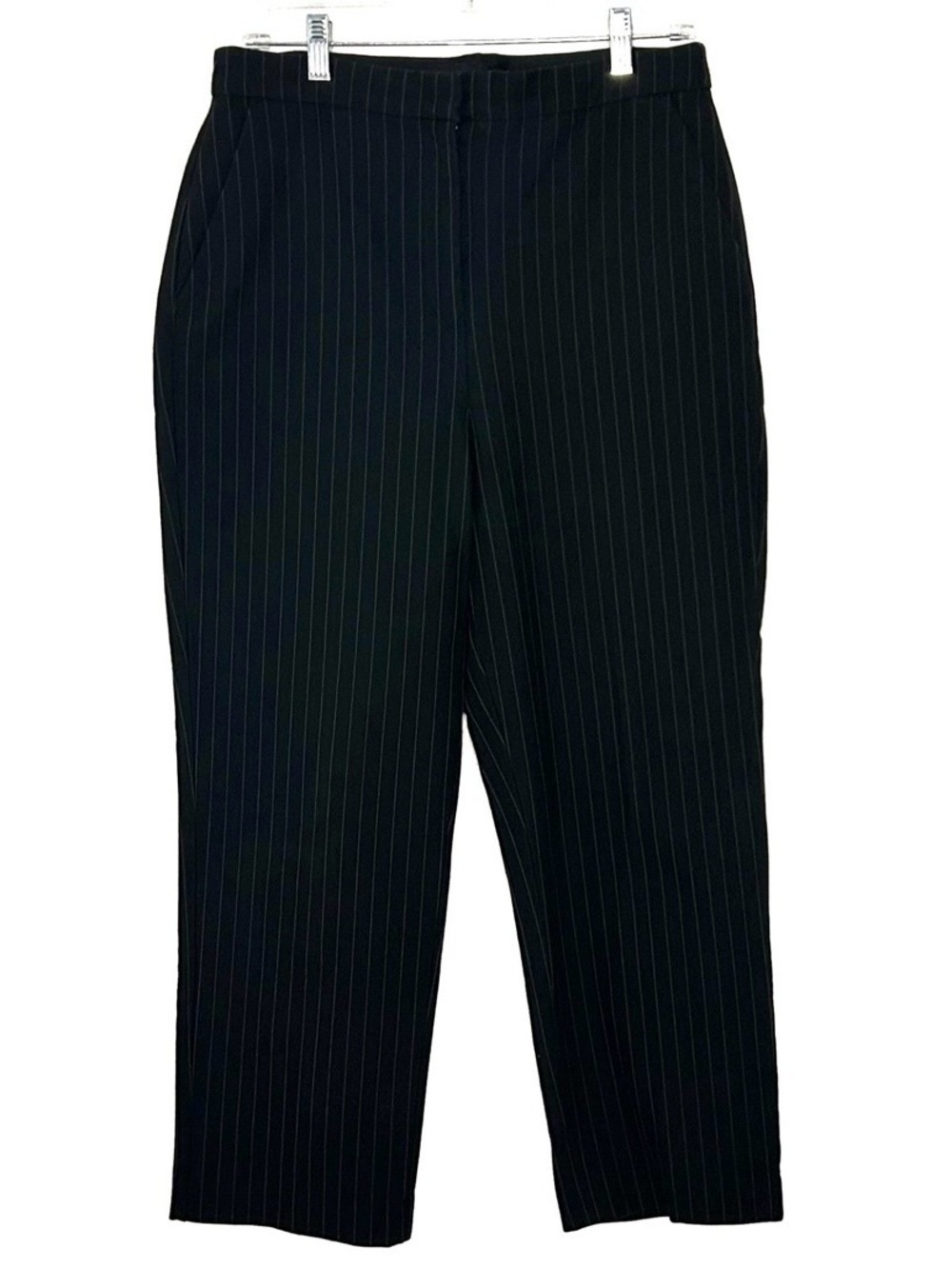 Express Black Pinstripe Trousers
